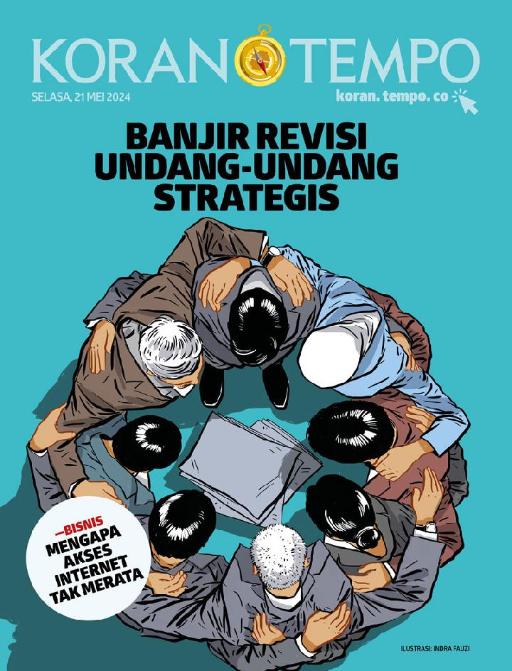 Cover Koran Tempo - Edisi 2024-05-21 -- Banjir Revisi UU Strategis