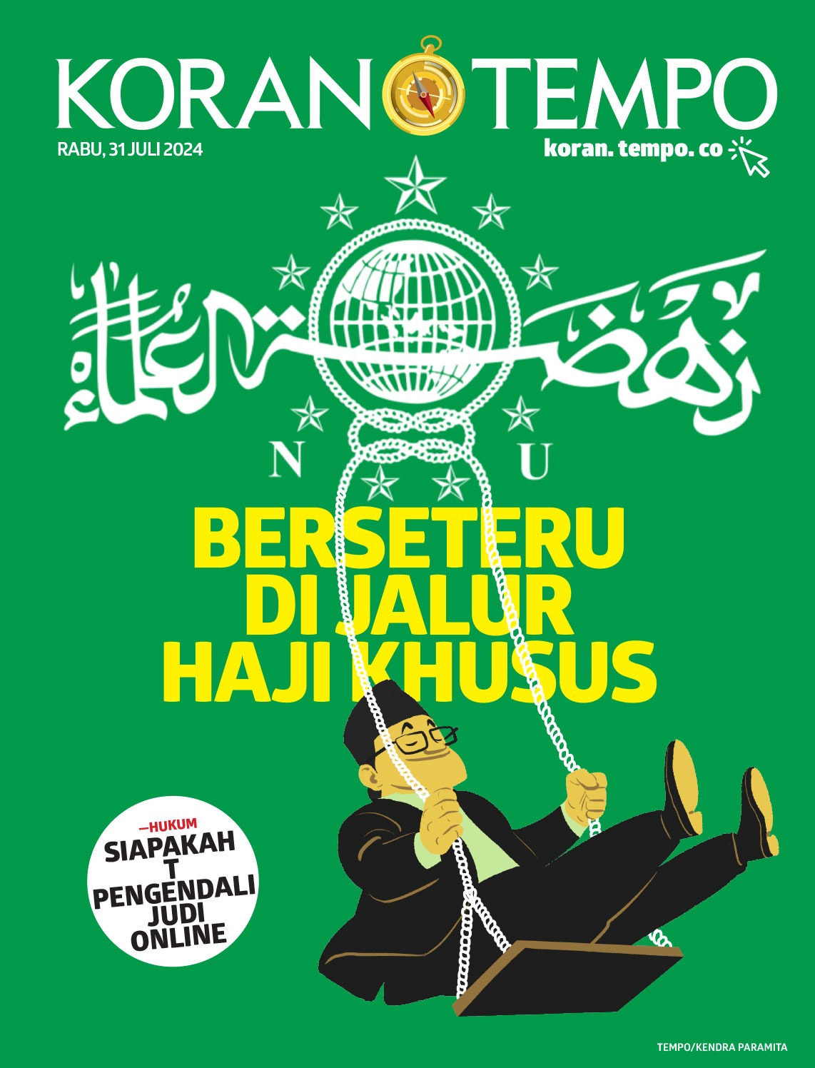 Cover Koran Tempo - Edisi 2024-07-31 Perseteruan PBNU dan PKB