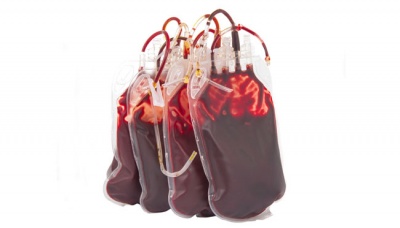 Ilustrasi kantong darah/golongan darah. Shutterstock