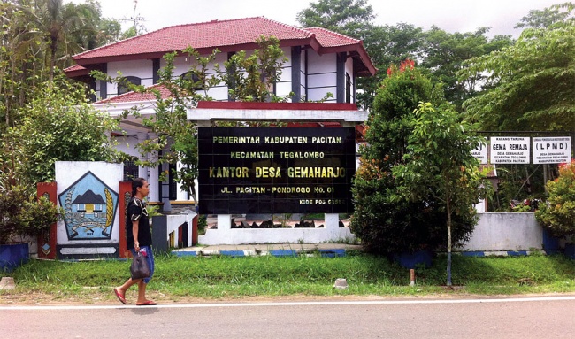 Desa Gemaharjo Tegalombo Kabupaten Pacitan Provinsi Jawa