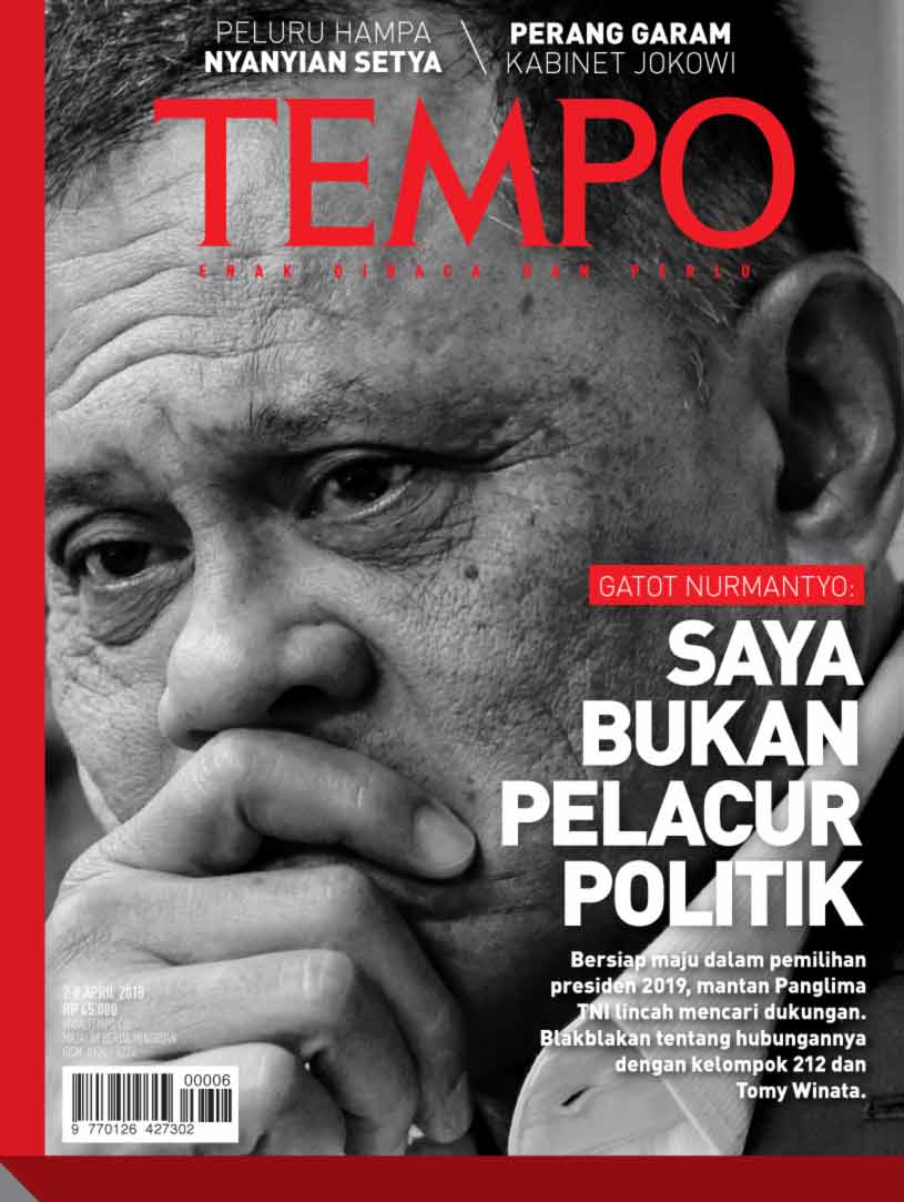 Cover Majalah Tempo - Edisi 2018-04-01
