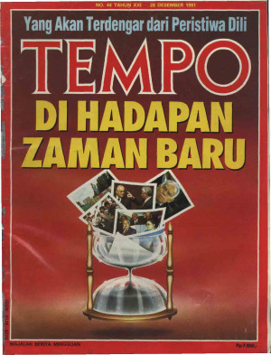 Cover Majalah Tempo - Edisi 1991-12-28
