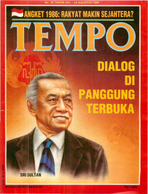 Cover Majalah Tempo - Edisi 1986-08-23