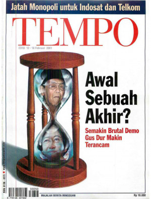 Cover Majalah Tempo - Edisi 2001-02-18