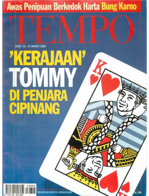 Cover Majalah Tempo - Edisi 2002-03-31