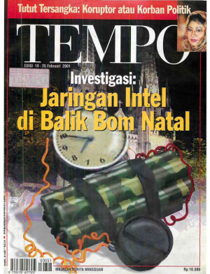 Cover Majalah Tempo - Edisi 2001-02-25