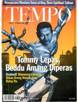 Cover Majalah Tempo - Edisi 2001-10-14