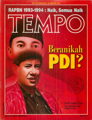 Cover Majalah Tempo - Edisi 1993-01-16