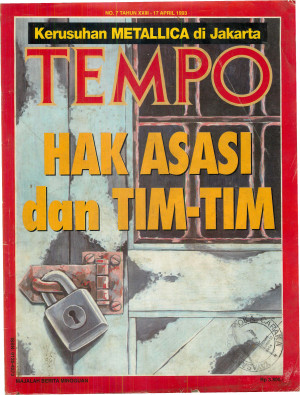 Cover Majalah Tempo - Edisi 1993-04-17