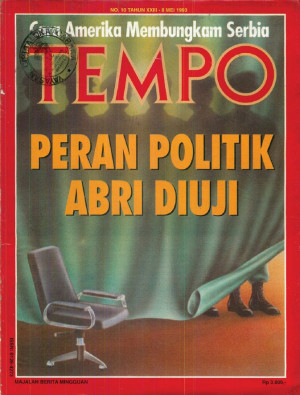 Cover Majalah Tempo - Edisi 1993-05-08