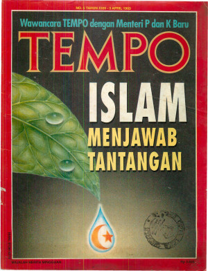 Cover Majalah Tempo - Edisi 1993-04-03