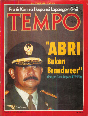 Cover Majalah Tempo - Edisi 1993-05-29
