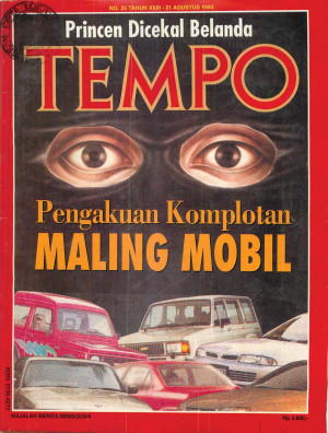 Cover Majalah Tempo - Edisi 1993-08-21