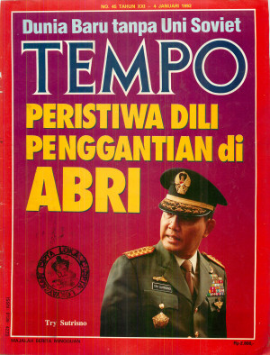 Cover Majalah Tempo - Edisi 1992-01-04