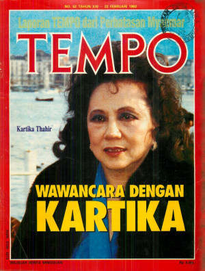 Cover Majalah Tempo - Edisi 1992-02-22