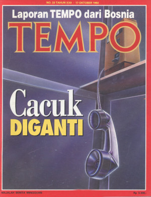Cover Majalah Tempo - Edisi 1992-10-17