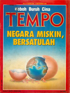 Cover Majalah Tempo - Edisi 1992-09-05