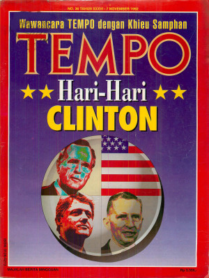 Cover Majalah Tempo - Edisi 1992-11-07