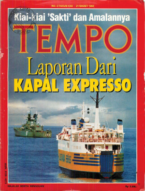 Cover Majalah Tempo - Edisi 1992-03-21