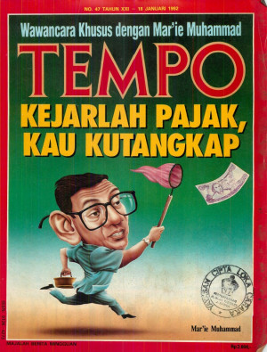 Cover Majalah Tempo - Edisi 1992-01-18