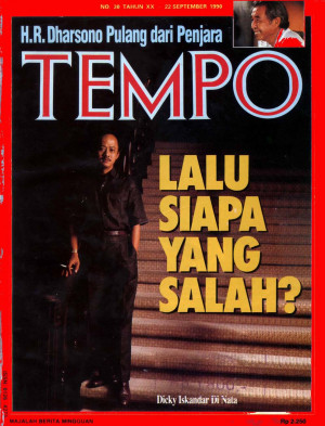 Cover Majalah Tempo - Edisi 1990-09-22