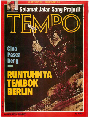 Cover Majalah Tempo - Edisi 1989-11-18