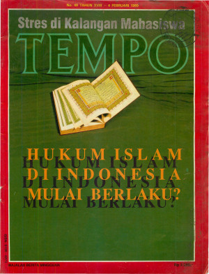 Cover Majalah Tempo - Edisi 1989-02-04