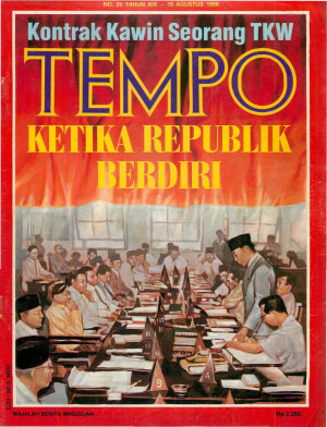 Cover Majalah Tempo - Edisi 1989-08-19