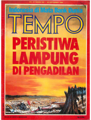 Cover Majalah Tempo - Edisi 1989-09-30