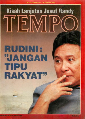 Cover Majalah Tempo - Edisi 1989-01-28