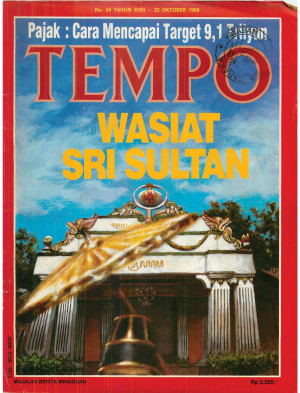 Cover Majalah Tempo - Edisi 1988-10-22