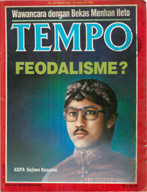 Cover Majalah Tempo - Edisi 1988-01-30