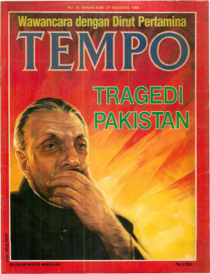 Cover Majalah Tempo - Edisi 1988-08-27
