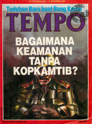 Cover Majalah Tempo - Edisi 1988-09-17