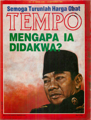 Cover Majalah Tempo - Edisi 1988-09-24