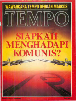 Cover Majalah Tempo - Edisi 1987-02-14