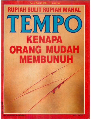 Cover Majalah Tempo - Edisi 1987-07-11