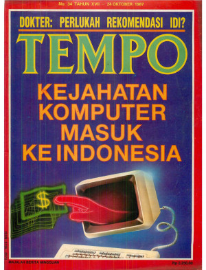 Cover Majalah Tempo - Edisi 1987-10-24