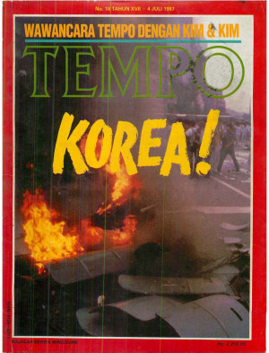 Cover Majalah Tempo - Edisi 1987-07-04