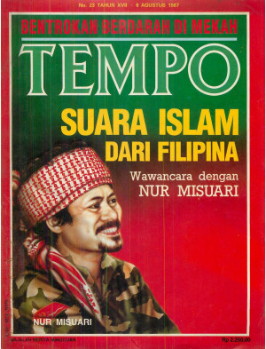 Cover Majalah Tempo - Edisi 1987-08-08