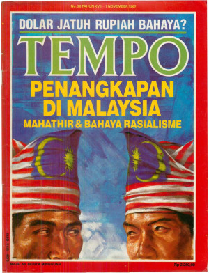 Cover Majalah Tempo - Edisi 1987-11-07