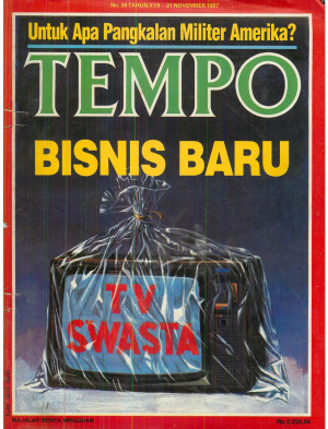 Cover Majalah Tempo - Edisi 1987-11-21