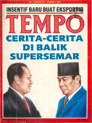 Cover Majalah Tempo - Edisi 1986-03-15