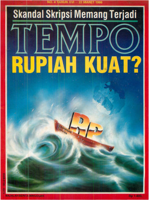 Cover Majalah Tempo - Edisi 1986-03-22