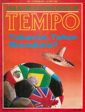 Cover Majalah Tempo - Edisi 1986-05-31