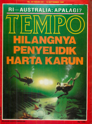 Cover Majalah Tempo - Edisi 1986-09-13