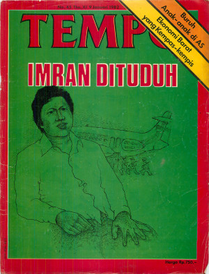 Cover Majalah Tempo - Edisi 1982-01-09