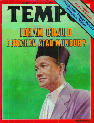 Cover Majalah Tempo - Edisi 1982-09-04