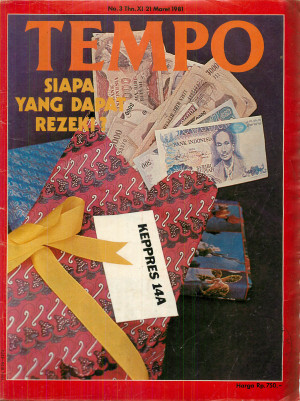 Cover Majalah Tempo - Edisi 1981-03-21