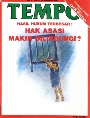Cover Majalah Tempo - Edisi 1981-09-26